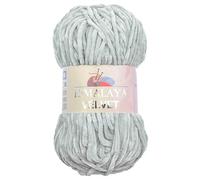 Himalaya Velvet 90025 - Ovillo de chenilla de 100 g, 120 m de lujosa lana de terciopelo suave para accesorios, ropa, mantas, amigurumi