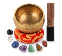 Himalayan Bazaar - Juego de cuencos tibetanos, fácil de tocar para principiantes, auténtico, hecho a mano, meditación, sonido holístico, regalo de curación de 7 chakras por Himalayan Bazaar (4