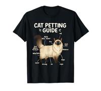 Himalayan Cat Petting Guide Funny Cat Lover Camiseta