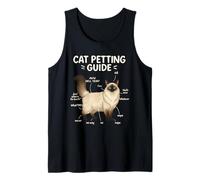 Himalayan Cat Petting Guide Funny Cat Lover Camiseta sin Mangas
