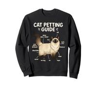 Himalayan Cat Petting Guide Funny Cat Lover Sudadera
