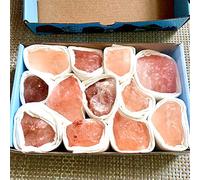Himalayan Salt Stone Natural Crush Stone CRISTAL Mano tallada Decoración para el hogar Sistema de purificación de aire de cajas