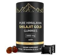 Himalayan Shilajit Fulvic Acid Gummies - 60 Count, Vegan, Non-GMO, with 85+ Trace Minerals, Individually Wrapped for On-The-Go