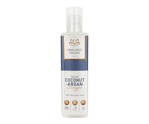Himalaya's Dreams Ayurveda - Champú para el cuidado del cabello [Cosmética natural orgánica vegana] 200 ml, sin sulfatos de silicona líquida y parabenos, para cabello seco, aceite de coco orgánico