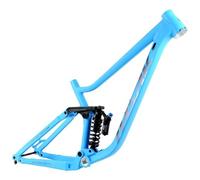 HIMALO 27,5/29er Cuadro De Suspensión Bicicleta De Montaña 16''/18'' DH/XC Cuadro MTB Boost Eje Pasante 12 * 148mm Cuadros Freno De Disco con Amortiguador Trasero, MAX 3,0'' Neumáticos(Blauw,16'')