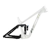 HIMALO 27,5/29er Cuadro De Suspensión Bicicleta De Montaña 16''/18'' DH/XC Cuadro MTB Boost Eje Pasante 12 * 148mm Cuadros Freno De Disco con Amortiguador Trasero, MAX 3,0'' Neumáticos(White,18'')