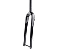 HIMALO 700C Carbono Horquilla Rígida Gravel Horquilla Carretera Freno De Disco 12 * 100mm Eje Pasante Horquilla Delantera 1-1/8 Recta/Cónica (Color : Glossy Black, Size : Tapered)