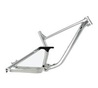 HIMALO Suspensión Cuadro De Bicicleta De Montaña 27,5/29er DH/XC/Am Cuadro De MTB 16''/18'' Eje Pasante 12 * 148mm Cuadros Boost Aleación De Aluminio Freno De Disco, MAX 3,0'' Neumáticos(Silver,16'')