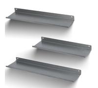 himaly Estantes de Pared Flotantes, Juego de 3, Estantes de Metal de 30/35/40 cm, Estante con Capacidad de 12 kg, Estantes para Pared, Sala de Estar, Cocina, Dormitorio