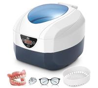 himaly Limpiador Ultrasónidos Profesional de 40000Hz, 750ml Limpiador por ultrasonidos Soporte y Cesta, para Joyas, Gafas, Dentaduras y Maquinilla de Afeitador