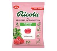 Himbeere Melisse - Bonbons suisses aux Framboises Mélisse, confiserie traditionnelle au goût frais et agréable, recette originale suisse, paquet familial - Compatible avec Ricola - 75g