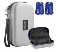 HIMDUZE Enfriador de insulina de con Estuche de Viaje Aprobado por la TSA, Enfriador de medicamentos refrigerado para Viajes con termómetro y Pantalla de Temperatura, Bolsa de Viaje para