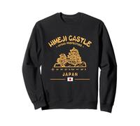 Himeji Castle Japan GPS Coordenadas Bandera Japonesa Sudadera