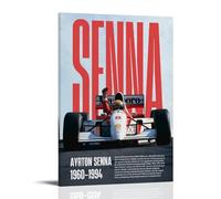 HIMGZXGWQ Ayrton Senna Póster Pintura Decorativa Lienzo Arte de Pared Salón Póster Dormitorio Pintura, Arte de Pared Impresión de Imagen Moderna Decoración de Habitación Familiar 20 x 30 Pulgadas (50