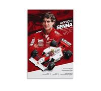 HIMGZXGWQ Ayrton Senna Racer Póster Pintura Decorativa Lienzo Arte de Pared Salón Póster Dormitorio Pintura, Arte de Pared Impresión de Imagen Moderna Decoración de Habitación Familiar 30 x 45 cm (30