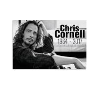 HIMGZXGWQ Chris Cornell Rock Singer Art Poster Pintura Decorativa Lienzo Arte Mural Salón Póster Dormitorio Pintura, Arte de Pared Impresión de Imagen Moderna Decoración de Habitación Familiar 24 x 36