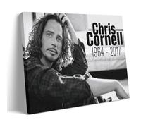HIMGZXGWQ Chris Cornell Rock Singer Art Poster Pintura Decorativa Lienzo Arte Mural Salón Póster Dormitorio Pintura, Arte de Pared Impresión de Imagen Moderna Decoración de Habitación Familiar 30 x 45