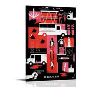 HIMGZXGWQ Dexter Season 5 carteles pintura decorativa lienzo arte de pared sala de estar póster dormitorio pintura, arte de pared impresión de imagen moderna decoración de habitación familiar 24 x 36