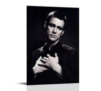HIMGZXGWQ Jim Carrey Póster Blanco y Negro Pintura Decorativa Lienzo Arte de Pared Salón Póster Dormitorio Pintura, Arte de Pared Impresión de Imagen Moderna Decoración de Habitación Familiar 20 x 30