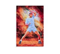HIMGZXGWQ Rafael Nadal Póster Pintura Decorativa Lienzo Arte de Pared Salón Póster Dormitorio Pintura, Arte de Pared Impresión de Imagen Moderna Decoración de Habitación Familiar 20 x 30 Pulgadas (50