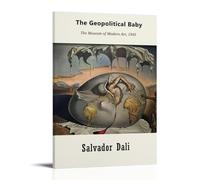 HIMGZXGWQ Salvador Dalí The Geopolitical Baby Poster Pintura Decorativa Lienzo Arte de Pared Sala de Estar Póster Dormitorio Pintura, Arte de Pared Impresión de Imagen Moderna Decoración de Habitación
