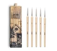 HIMI Juego de 5 Pinceles, Incluye 5 Pinceles de delineador, Juego de Pinceles de Pintura de Detalle, precisión, Suministros de Juego de Arte, Herramientas de Pintura, Detalles Finos, líneas limpias