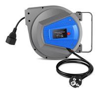 Himimi® Enrollador de Cable Retráctil Automático| 15m+1m Enrollador de Cable Montable en Pared y Techo | Rotación de Cables 180° | Adecuado para Uso Interior y Exterior | Potencia de 1500-3000W