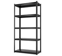 Himimi Estantería de metal para cargas pesadas, 5 niveles, 1000 kg, estable con estantes de altura ajustable, estantería abierta para sótano, garaje, almacén, cocina, 90 x 40 x 182 (altura) cm, color