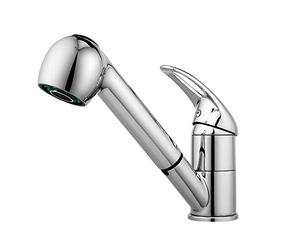 Himimi Grifo de Cocina, Grifo Fregadero Extensible, Grifos de Cocina Fregadero Monomando con Caño Giratorio 360°, Para Agua Fría y Caliente, Cromo, Plata