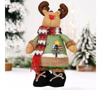 Himissy Elfos Traviesos Navidad, Elfo Navideño, Papá Noel, Reno Navidad, Muñecos de Nieve, 22 x 9 x 38 cm, Decoración Navideña, Adornos Navideños, para Hogar, Tiendas, Restaurantes (C)