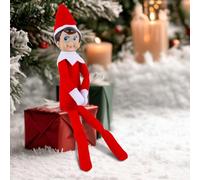 Himissy Juego de Elfos, Trastadas Elfo Navideño Masculino, Travesuras Muñeco de Peluche, Bien y BonitoTravieso, Decoración Navideña Chimenea, árboles de Navidad, estanterías 17.7" (K)