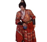 HIMKSRE Traje Hanfu original chino for hombres, traje de pez volador, dinastía Ming, tradicional, for parejas, cosplay, guardias reales, vestido for niños.(Red dragon suit,M)