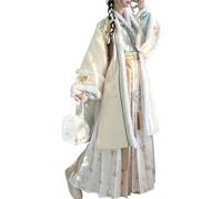 HIMKSRE Vestido Hanfu chino for mujer, disfraz de cosplay, ropa tradicional antigua de otoño e invierno de la dinastía Song(M)
