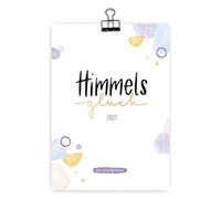 Himmelsglück 2027: Bibel-Lettering Kalender mit handgezeichneten Bibelversen und Platz für Eintragungen