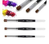 Himmlfel Pastel Pinceles Set, 3 Piezas de Pinceles de Mezcla y Suavizado para Pasteles de Tiza, Pasteles al óleo, carboncillo, lápices de Colores, Mezclar Pasteles Suaves, Dry Brush