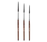 Himmlfel Pinceles para Escritura, 3 Pinceles trazadores extralargos para Acuarela, acrílico y óleo, Pincel Scroll Rellenar Esquinas, marcar, trazar contornos y Trabajar Bordes