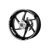 HIMNIL Calcomanía para Llanta De Motocicleta, Cubo Decorativo, Pegatina Reflectante Impermeable para CBR RR Series 250 300r 400 600 650 1000 1100 Calcomanías Llantas(Color:2)
