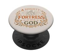 Himnos de Gracia: Una Fortaleza poderosa es Nuestro Dios - Cristiano PopSockets PopGrip Adhesivo