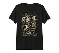 Himnos Qué Amigo Tenemos en Jesús Christian Vintage Faith Camiseta Premium