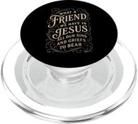 Himnos Qué Amigo Tenemos en Jesús Christian Vintage Faith PopSockets PopGrip para MagSafe