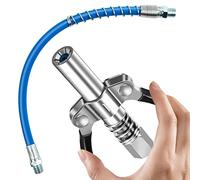 HIMOMO Acoplador de Pistola de Engrase,Acople G para Engrasadora con Doble Mango con Manguera de 12",Accesorio de Bomba de Grasa de Acoplador para Todo Tipo de Prensas de Grasa