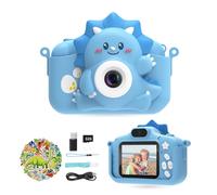 HiMont Cámara de Fotos Digital Infantil, 1080P con Tarjeta SD de 32G y Pantalla de 2,0", HD Cámara de Vídeo Selfie,Regalos para Cumpleaño,Navidad,Juguetes para Niños de 3-12 (Azul)