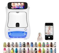 Himopuer Impresora Inteligente para Uñas: Completa Cualquier Diseño En 25 Segundos, MáQuina Digital AutomáTica para Arte De UñAs A Color, para El Hogar O Salón De Uñas Machine
