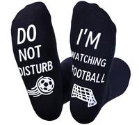 Himozoo Calcetines divertidos para hombre, calcetines Do Not Disturb, calcetines de regalo de Acción de Gracias, Navidad, cumpleaños, ideas de regalos novedosos para los amantes del fútbol o la F1