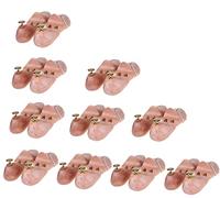 HIMRY® 10 Pars | Hormas de zapato, madera natural, regulable, hormas, tensor para el calzado, ensanchador para el calzado. Tamaño 45 - Tamaño 46, KXB6000-45-10P