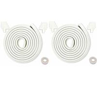 HIMRY 10m Borde + 16 Esquina | Protección de Bordes y Esquinas, Forma de L, anticolisión Tira para Bebés y niños, Seguridad para niño y Bebe, 2x5m, Off Blanco, KXD7000-Set Off-White