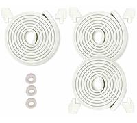 HIMRY 15m Borde + 24 Esquina | Protección de Bordes y Esquinas, Forma de L, anticolisión Tira para Bebés y niños, Seguridad para niño y Bebe, 3x5m, Off Blanco, KXD7000-Set Off-White