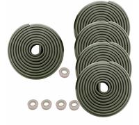 HIMRY 25 Metros Protector Borde Espuma Forma de L para Mesa Borde, anticolisión Tira para Bebés y niños, Seguridad para niño y Bebe, 5x5m, Negro, KD7000 Black