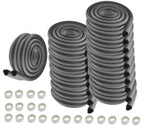 HIMRY® 40 Metros Protector Borde Forma de U, Espuma para Borde de Mesa de Vidrio, Anticolisión Tira para Bebés y niños, Protectores para Bordes, Extra DENSOS. 20x2M, Negro KXD7003 Black