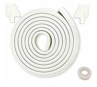 HIMRY® [5 m de protección de Bordes + 8 Protectores de Esquinas] Cojín de Espuma en Forma de L, cojín de Borde de Esponja, cojín de Esquina, Borde de Mesa, Esquinas anticolisiones, protección contra